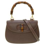 Gucci Vintage Pre-owned Tyg gucci-vskor Brown, Dam