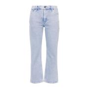 Tory Burch Stiliga Denim Jeans Blue, Dam