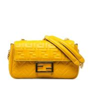 Fendi Vintage Pre-owned Laeder fendi-vskor Yellow, Dam