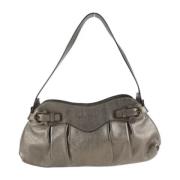 Salvatore Ferragamo Pre-owned Pre-owned Tyg axelremsvskor Gray, Dam