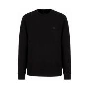 Armani Herr Bomulls Sweatshirt Essential Collection Black, Herr