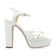 Jimmy Choo Plattformsandaler 'Heloise' White, Dam