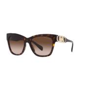 Michael Kors Empire Square Solglasögon Mörk Carey Gradient Brown, Dam