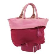 Prada Vintage Pre-owned Nylon prada-vskor Pink, Dam