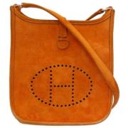 Hermès Vintage Pre-owned Tyg axelremsvskor Orange, Dam