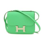 Hermès Vintage Pre-owned Tyg axelremsvskor Green, Dam