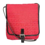 Fendi Vintage Pre-owned Canvas axelremsvskor Pink, Dam