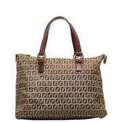 Fendi Vintage Pre-owned Canvas totevskor Brown, Dam