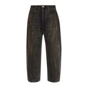 Balenciaga Jeans med vintageeffekt Black, Dam