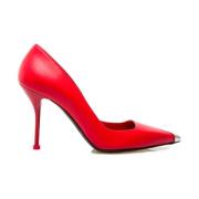 Alexander McQueen Eleganta Decollete Skor för Kvinnor Red, Dam