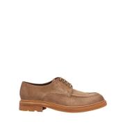 Lottusse Taupe Deer Leather Bonaire Derby Loafers Moccasin Beige, Herr