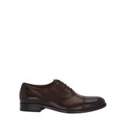 Lottusse Mocha Calfskin Lutton Oxford Shoes Brown, Herr