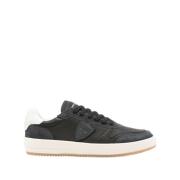 Philippe Model Svarta Sneakers Panel Design Logo Patch Black, Herr