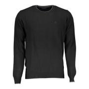 North Sails Black Wool Sweater Black, Herr