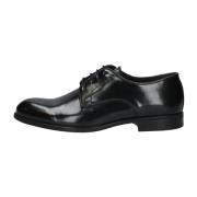 Exton Herr Läder Oxford Skor Black, Herr