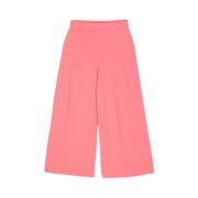 D.Exterior Korallrosa Wide-Leg Capri Byxor Pink, Dam