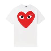 Comme des Garçons Logo Print Crew Neck T-shirt White, Herr