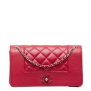 Chanel Vintage Pre-owned Laeder axelremsvskor Red, Dam