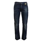 Exte Blå Denim Regular-Cut Jeans Elegant Komfort Blue, Herr