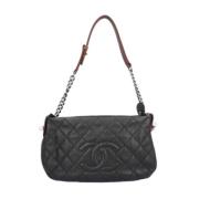 Chanel Vintage Pre-owned Laeder axelremsvskor Black, Dam