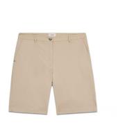 Oltre Bomull Stretch Bermuda Shorts Beige, Dam