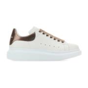 Alexander McQueen Bronshäl Vitläder Sneakers White, Dam