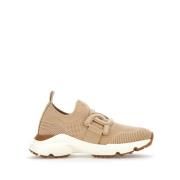 Tod's Sporty Cat Sneakers Beige, Dam