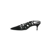 Manolo Blahnik Pre-owned Pre-owned Mocka klackskor Black, Dam