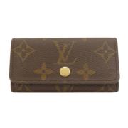 Louis Vuitton Vintage Pre-owned Canvas nyckelhllare Brown, Dam