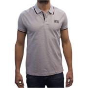 Cerruti 1881 Slim Fit Heathered Polo Shirt Gray, Herr