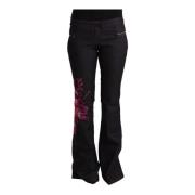 Exte Svarta Flared Jeans Black, Dam