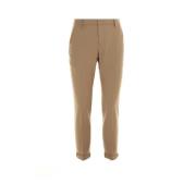 Dondup Kamel Ullblandning Slim Fit Byxor Brown, Herr