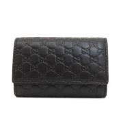 Gucci Vintage Pre-owned Laeder nyckelhllare Black, Dam