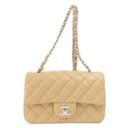 Chanel Vintage Pre-owned Tyg chanel-vskor Beige, Dam