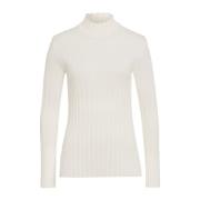 IVY OAK Merinoull Sköldpaddhals Jumper White, Dam