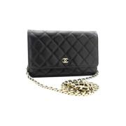 Chanel Vintage Pre-owned Laeder chanel-vskor Black, Dam