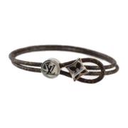 Louis Vuitton Vintage Pre-owned Silver armband Brown, Dam