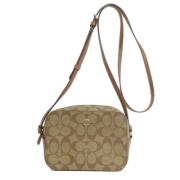 Coach Pre-owned Pre-owned Tyg axelremsvskor Brown, Dam