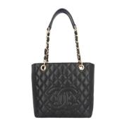 Chanel Vintage Pre-owned Tyg chanel-vskor Black, Dam