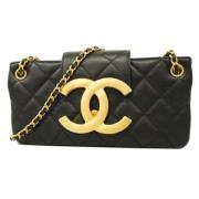 Chanel Vintage Pre-owned Tyg chanel-vskor Black, Dam