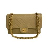 Chanel Vintage Pre-owned Tyg chanel-vskor Beige, Dam