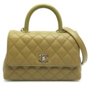 Chanel Vintage Pre-owned Tyg chanel-vskor Green, Dam