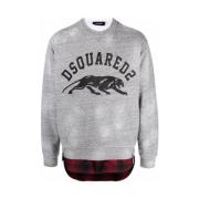 Dsquared2 Stickade plagg Gray, Herr