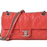 Chanel Vintage Pre-owned Tyg chanel-vskor Red, Dam