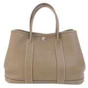 Hermès Vintage Pre-owned Tyg totevskor Beige, Dam