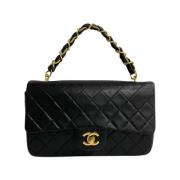 Chanel Vintage Pre-owned Tyg chanel-vskor Black, Dam