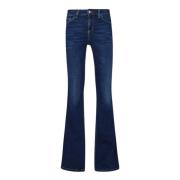 Liu Jo Flare Leg Denim Jeans Blue, Dam