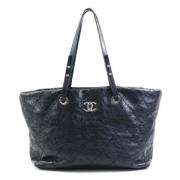 Chanel Vintage Pre-owned Tyg chanel-vskor Black, Dam