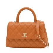 Chanel Vintage Pre-owned Tyg chanel-vskor Orange, Dam