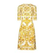 Dolce & Gabbana Elegant Abito Klänningar Yellow, Dam